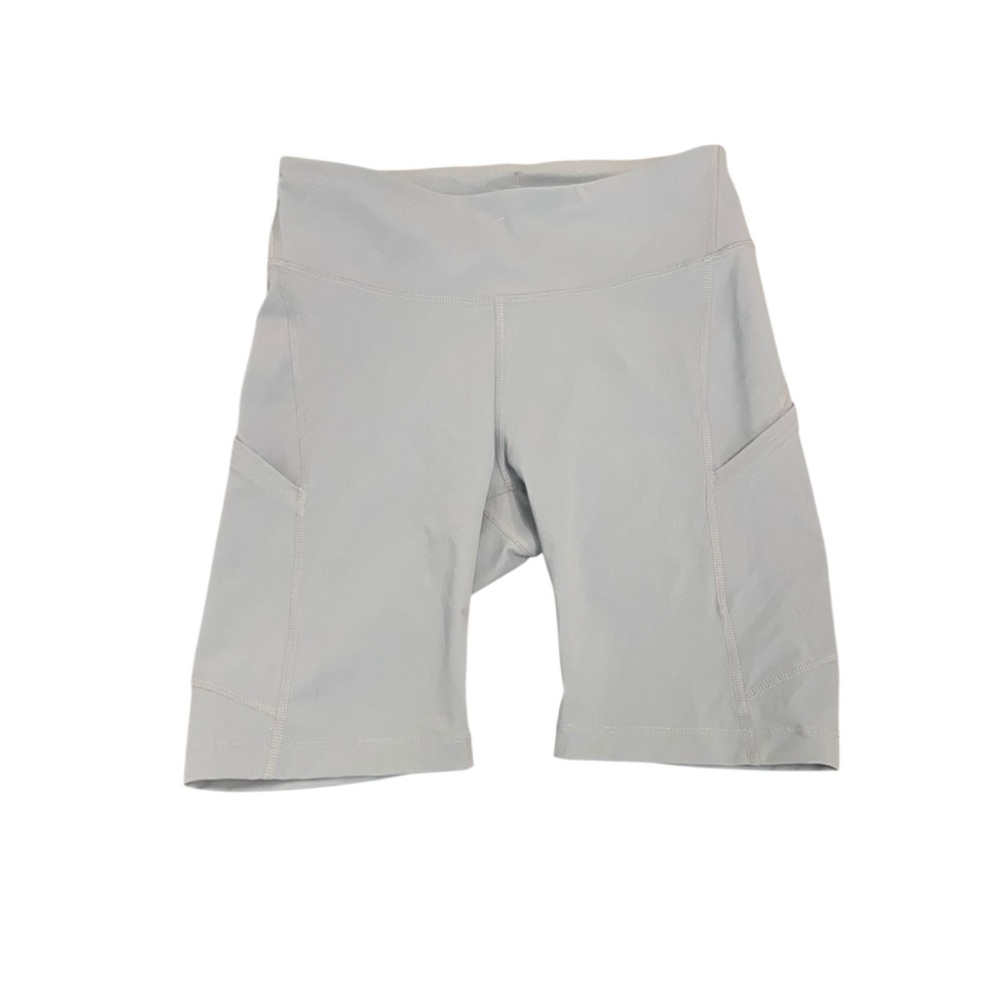 Outdoor Voices Light Gray Warmup Bike Shorts Size Small Activewear Athleisure